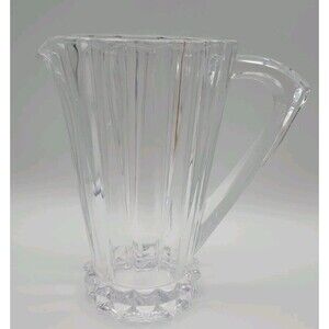 Vintage Rosenthal Lead Crystal Pitcher "Blossom" Pattern - Signed - 8" Tall